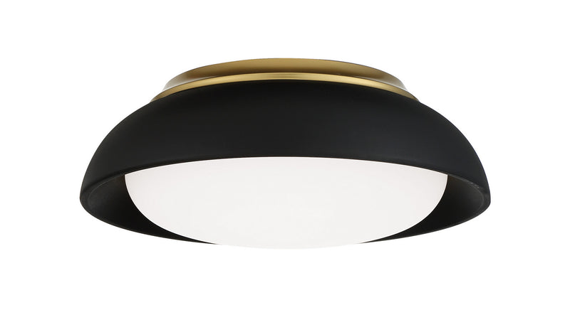 Minka-Lavery 718-661-L LED Flush Mount, Coal W/Honey Gold Highlight Main Image.jpg