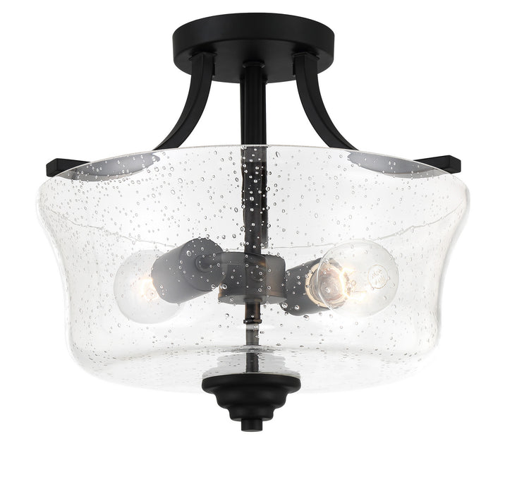 Minka-Lavery 4922-66A Shyloh Two Light Semi Flush Mount, Coal Main Image.jpg