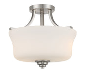 Minka-Lavery 4922-84 Shyloh Two Light Semi Flush Mount, Brushed Nickel Main Image.jpg