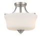 Minka-Lavery 4922-84 Shyloh Two Light Semi Flush Mount, Brushed Nickel Main Image.jpg