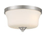 Minka-Lavery 4927-84 Shyloh Two Light Flush Mount, Brushed Nickel Main Image.jpg