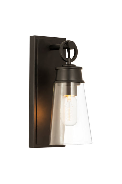 Z-Lite 2300-1SS-MB Wentworth One Light Wall Sconce, Matte Black Main Image.jpg