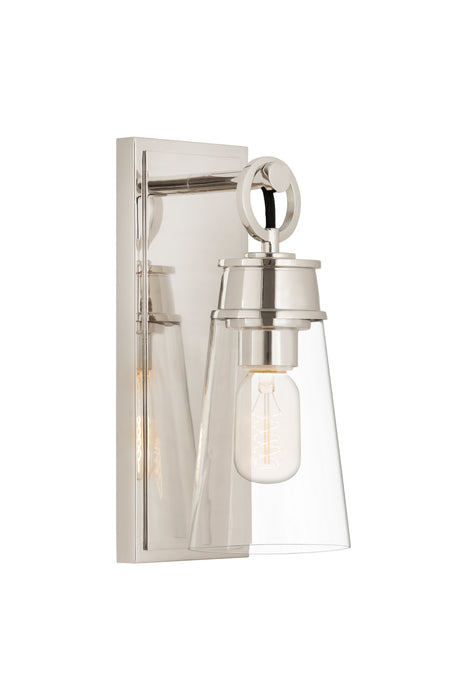 Z-Lite 2300-1SS-PN Wentworth One Light Wall Sconce, Polished Nickel Main Image.jpg