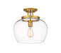 Z-Lite 473SF13-OBR Joliet One Light Semi Flush Mount, Olde Brass Main Image.jpg