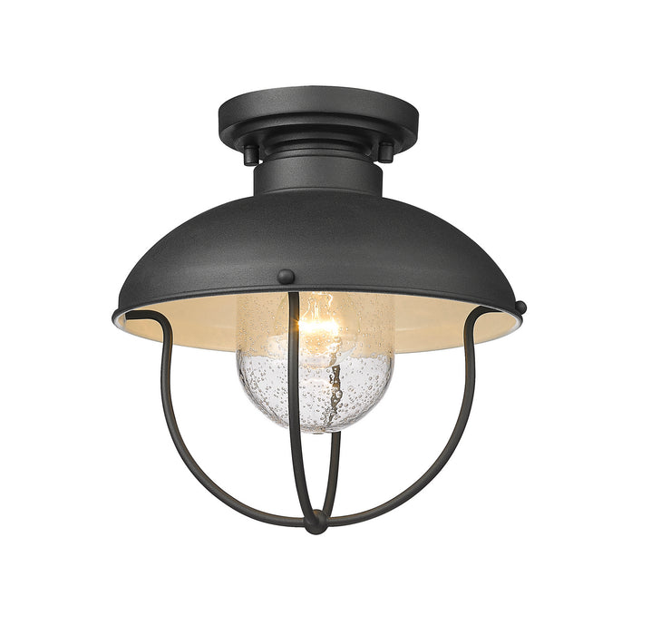 Z-Lite 590F-BK Ansel One Light Outdoor Flush Mount, Black Main Image.jpg