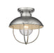 Z-Lite 590F-GV Ansel One Light Outdoor Flush Mount, Galvanized Main Image.jpg