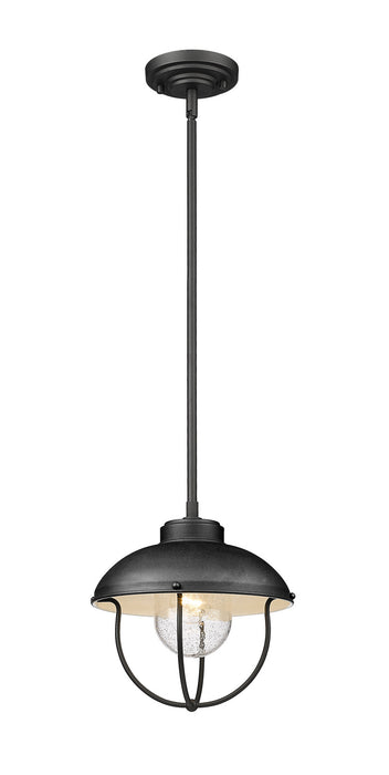 Z-Lite 590P-BK Ansel One Light Outdoor Pendant, Black Main Image.jpg