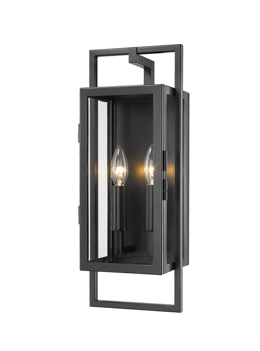 Z-Lite 598S-BK Lucian Two Light Outdoor Wall Sconce, Black Main Image.jpg