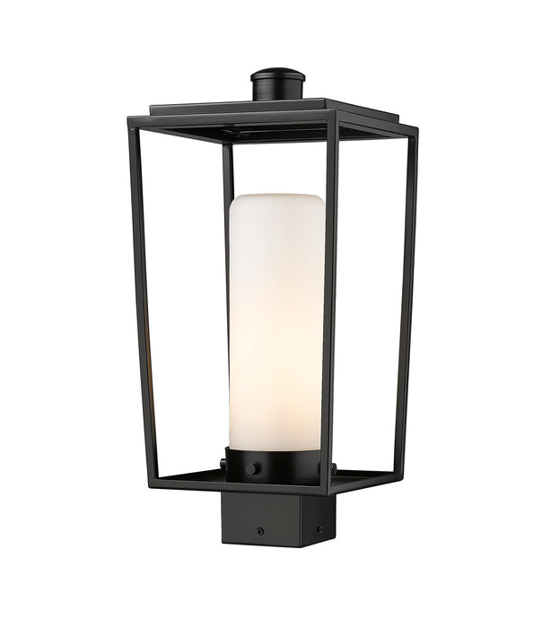 Z-Lite 595PHMS-BK Sheridan One Light Outdoor Post Mount, Black Main Image.jpg