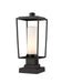 Z-Lite 595PHMS-SQPM-BK Sheridan One Light Outdoor Pier Mount, Black Main Image.jpg