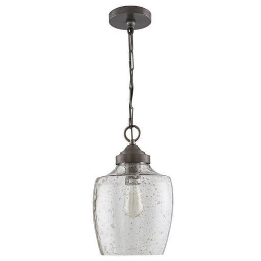 Capital Lighting 330414PW One Light Pendant, Dark Pewter