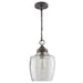Capital Lighting 330414PW One Light Pendant, Dark Pewter