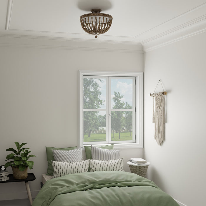 Capital Lighting 9A122A Three Light Semi-Flush Mount, Tobacco (5)