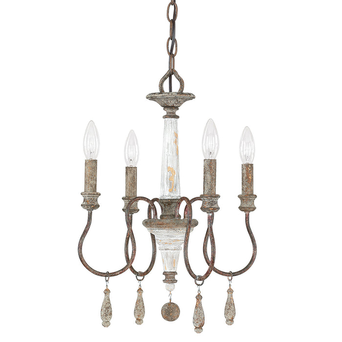 Capital Lighting 9A193A Four Light Chandelier, French Antique