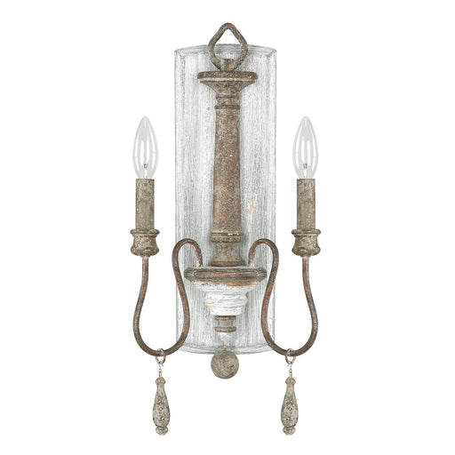 Capital Lighting 9A198A Two Light Wall Sconce, French Antique