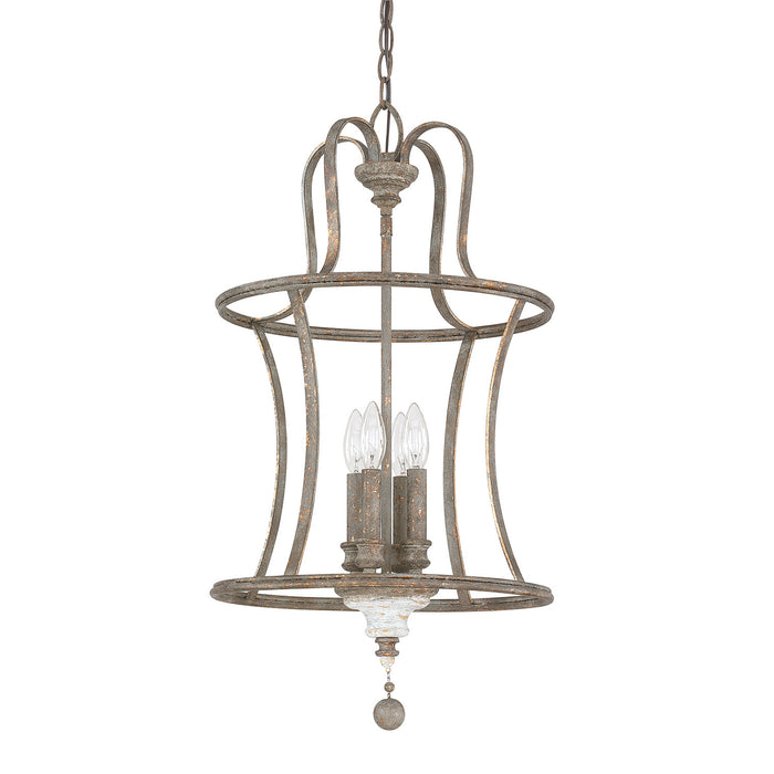 Capital Lighting 9A200A Four Light Pendant, French Antique