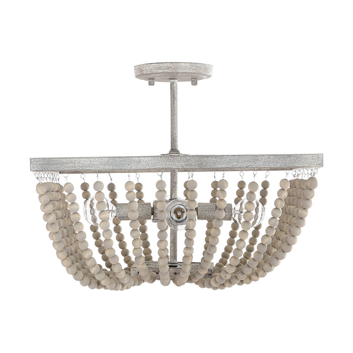 Capital Lighting 9D294A Four Light Semi-Flush Mount, Mystic Sand