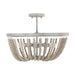 Capital Lighting 9D294A Four Light Semi-Flush Mount, Mystic Sand