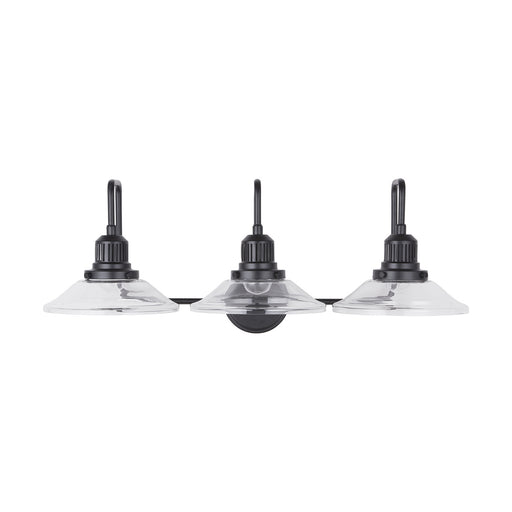 Capital Lighting 9D318A Three Light Vanity, Matte Black