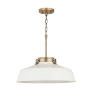Capital Lighting 9D330A One Light Pendant, Warm White