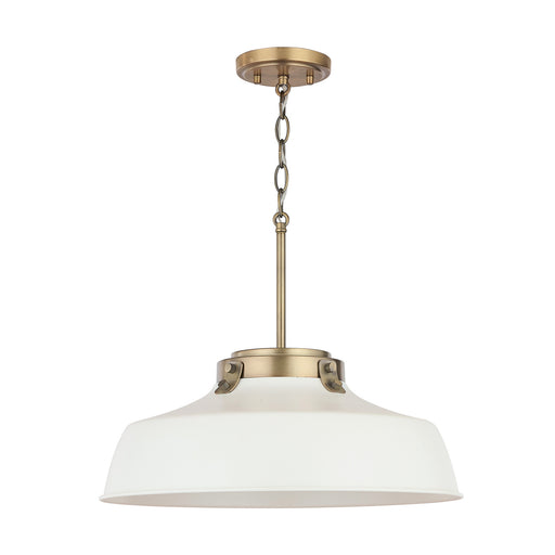 Capital Lighting 9D330A One Light Pendant, Warm White