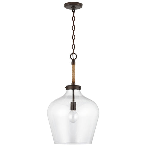Capital Lighting 9F370A One Light Pendant, Bronze