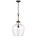 Capital Lighting 9F370A One Light Pendant, Bronze
