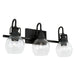 Capital Lighting AA1007MB Three Light Vanity, Matte Black