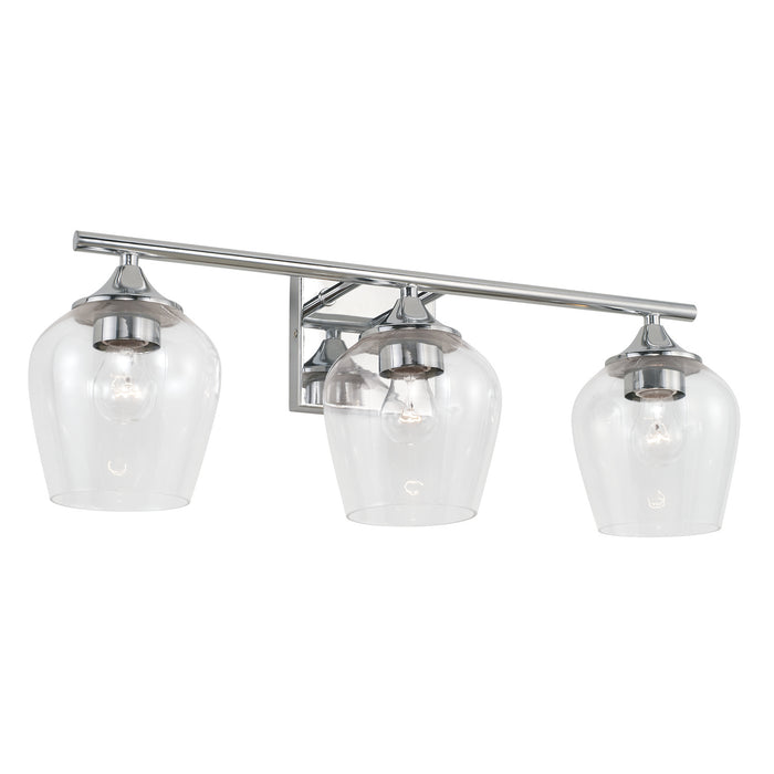 Capital Lighting AA1009CH Three Light Vanity, Chrome