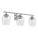 Capital Lighting AA1009CH Three Light Vanity, Chrome