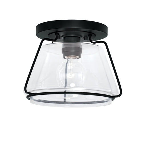 Capital Lighting AA1010MB One Light Flush Mount, Matte Black