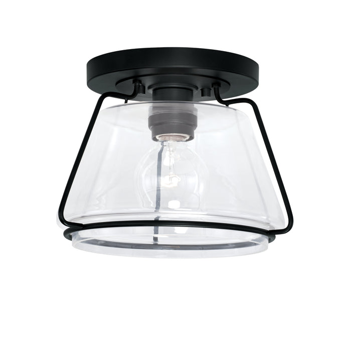 Capital Lighting AA1010MB One Light Flush Mount, Matte Black