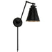 Capital Lighting AA1011MB One Light Wall Sconce, Matte Black
