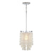 Capital Lighting AA1012PN One Light Pendant, Polished Nickel