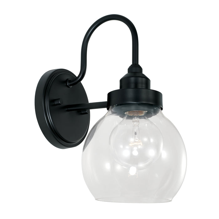Capital Lighting AA1014MB One Light Wall Sconce, Matte Black