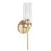 Capital Lighting AA1016SF One Light Wall Sconce, Soft Gold