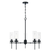 Capital Lighting AA1017MB Five Light Chandelier, Matte Black