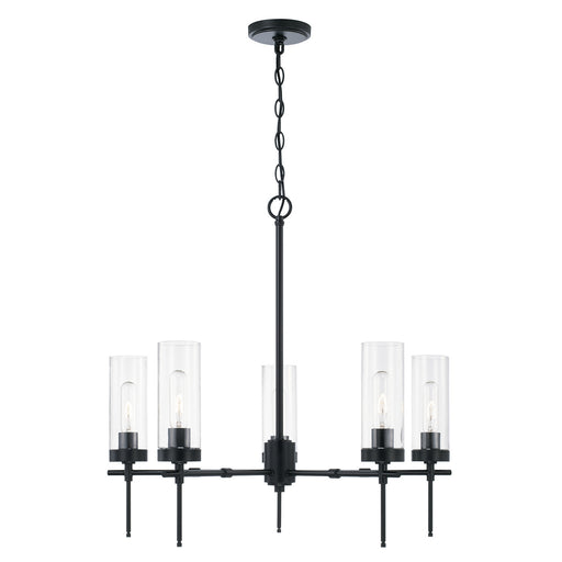 Capital Lighting AA1017MB Five Light Chandelier, Matte Black