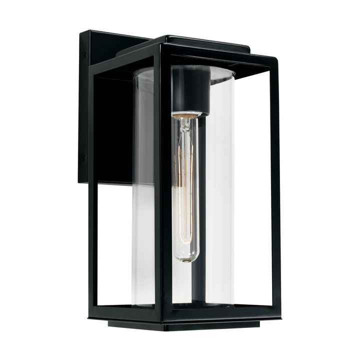 Capital Lighting AA1018MB One Light Outdoor Wall Lantern, Matte Black