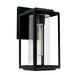 Capital Lighting AA1018MB One Light Outdoor Wall Lantern, Matte Black