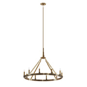 Kichler 52421BNB Ten Light Chandelier, Brushed Natural Brass