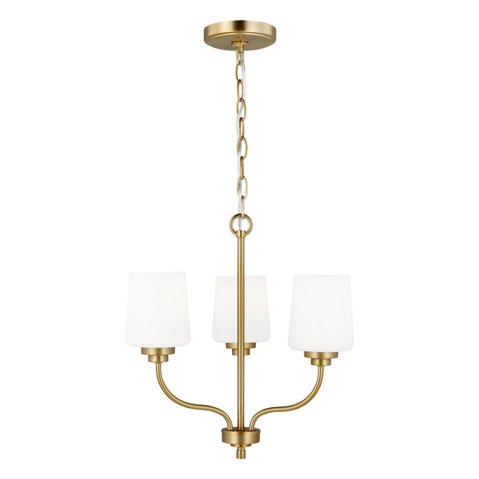 Generation Lighting 3102803EN3-848 Windom Three Light Chandelier, Satin Brass Main Image.jpg