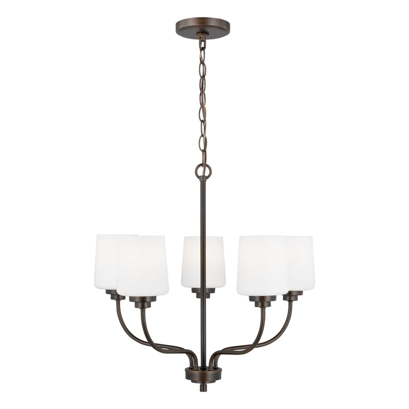 Generation Lighting 3102805-710 Windom Five Light Chandelier, Bronze Main Image.jpg
