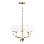 Generation Lighting 3102805-848 Windom Five Light Chandelier, Satin Brass Main Image.jpg