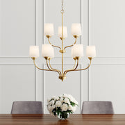Generation Lighting 3102809-848 Windom Nine Light Chandelier, Satin Brass Alternate Image 2.jpg