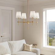 Visual Comfort Studio 3187204-848 Baker Four Light Chandelier, Satin Brass Alternate Image.jpg