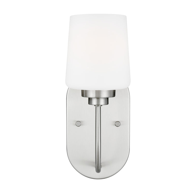 Generation Lighting 4102801-962 Windom One Light Wall / Bath Sconce, Brushed Nickel Main Image.jpg