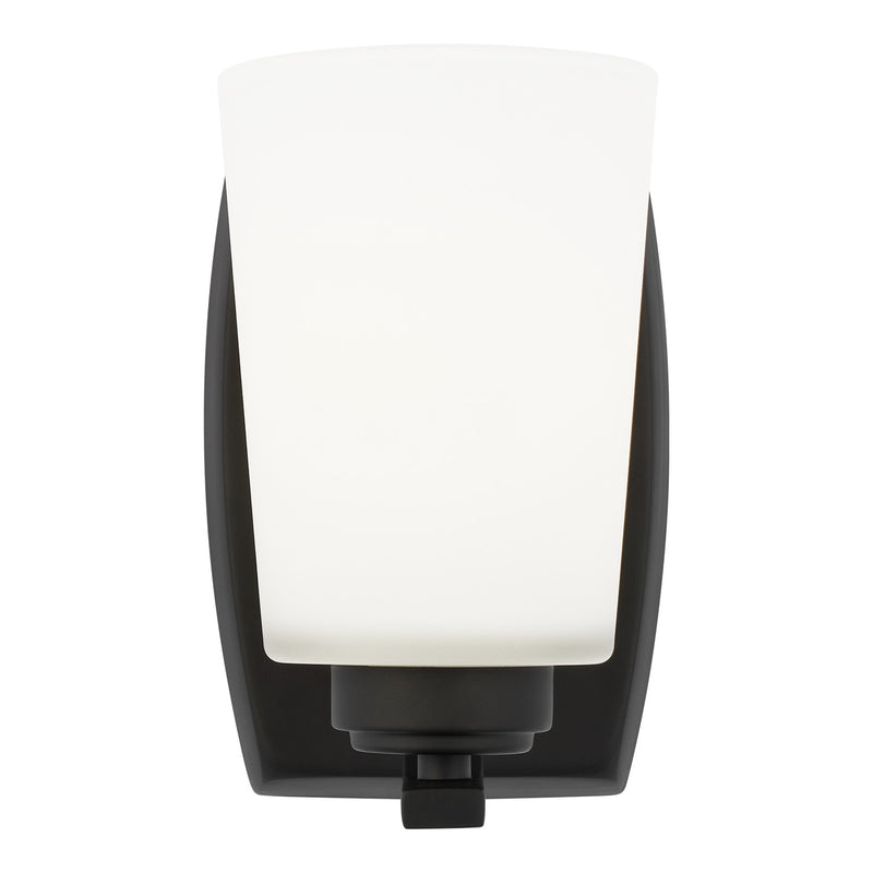 Generation Lighting 4128901-112 Franport One Light Wall / Bath Sconce, Midnight Black Main Image.jpg