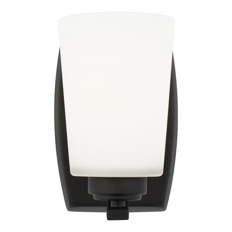 Generation Lighting 4128901EN3-112 Franport One Light Wall / Bath Sconce, Midnight Black Main Image.jpg