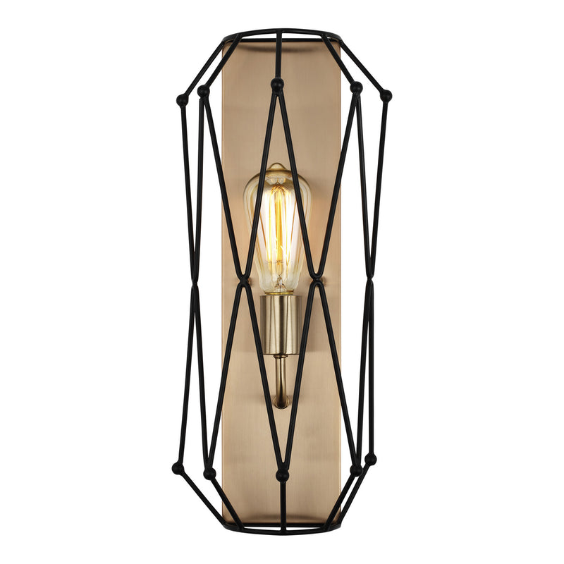 Visual Comfort Studio 4134101-848 Zarra One Light Wall / Bath Sconce, Satin Brass Main Image.jpg